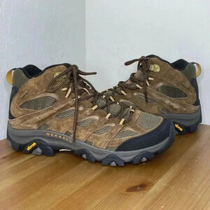 MERRELL MOAB 3 MID MEN’S BROWN (EARTH)‎ WATERPROOF BOOTS Size 12